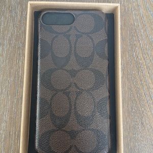Coach Signature coated canvas iPhone 8 Plus Case